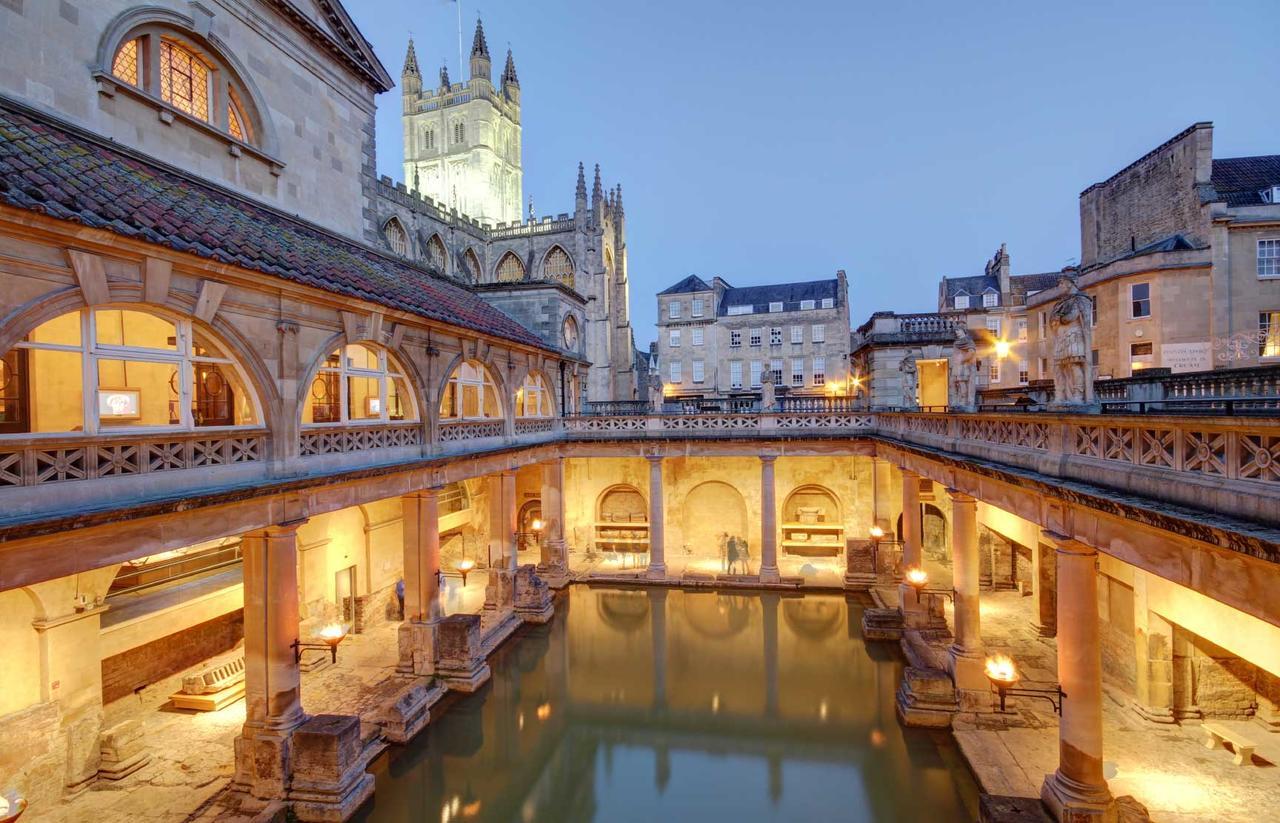 Bathen House Boutique Hotel Exterior foto The Roman Baths in Bath